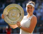 Linda Noskova fends off Muchova fightback to win first grand slam title at Wimbledon