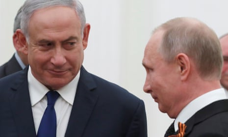 Putin and Netanyahu meet at the Kremlin.