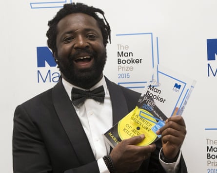 James receives the Man Booker prize for fiction in 2015.