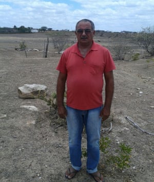 Sival Lima de Jesus, a farmer in Poço Redondo, which has suffered drought for five years.