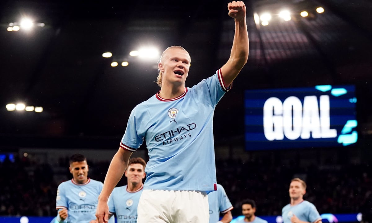 lunge er der tendens Manchester City catching United in Asia thanks to Erling Haaland effect | Manchester  City | The Guardian
