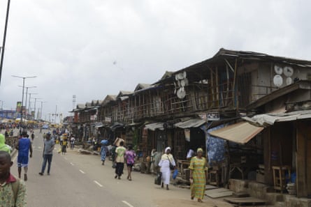 Ikotun Market in Lagos where David and Chukwudi worked, 9 July 2021.