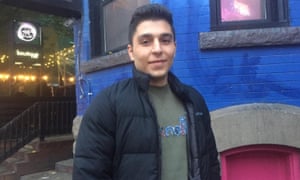 Iranian refugee Amirhossein Sahragard