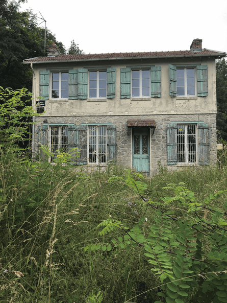 The Rimbaud family home, run down and overgrown