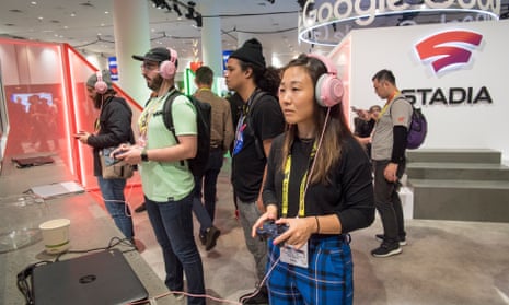 The 2019 Game Developers Conference in San Francisco … game makers and executives make backroom deals while attendees enjoy the show.