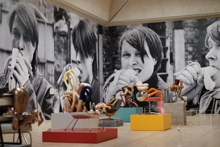 Greatest hits … Eating a Banana and the Bunny sculptures.