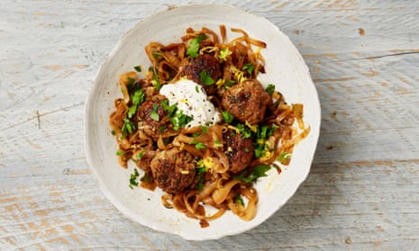 The tangy twist: Yotam Ottolenghi’s pork meatballs with caramelised cabbage.