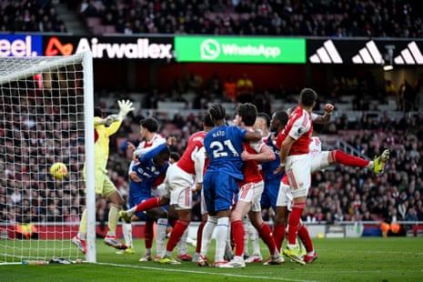 Arsenal score an own goal.