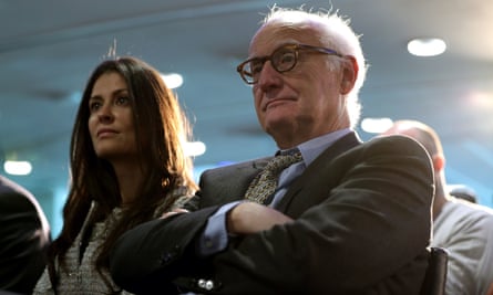Fromer Chelsea chairman Bruce Buck pictured with Marina Granovskaia in 2019.