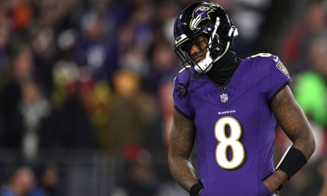 Lamar Jackson 'angry' as Ravens' high-powered offense misses Super Bowl |  US sports | The Guardian