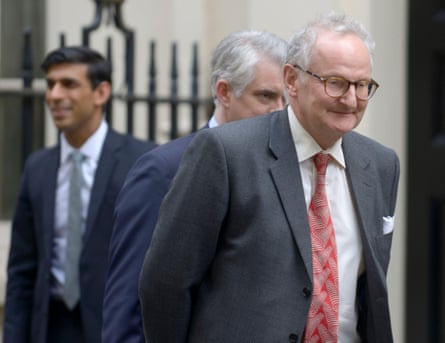 Theodore Agnew in Downing Street in 2020.