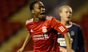 Raheem Sterling, seen here scoring for Liverpool in an FA Youth Cup in 2011, is one of England’s most talented players.