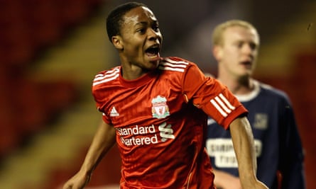 Raheem Sterling, seen here scoring for Liverpool in an FA Youth Cup in 2011, is one of England’s most talented players.