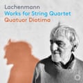 Lachenmann's String Quartet Works by Quatuor Diotima Album Cover