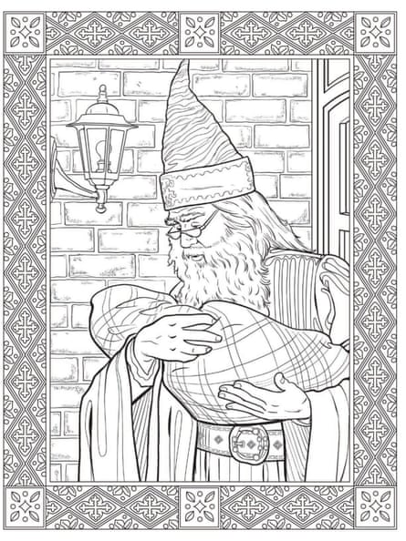 Just finished this from my new Harry Potter coloring book! : r