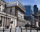 Cooling UK labour market ‘questions need’ for Bank of England rate hikes; grocery inflation slows to two-year low – business live