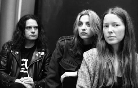 Malone, center, with his collaborators Stephen O'Malley and Lucy Railton in Dodge's Spring Hide It's Joy.