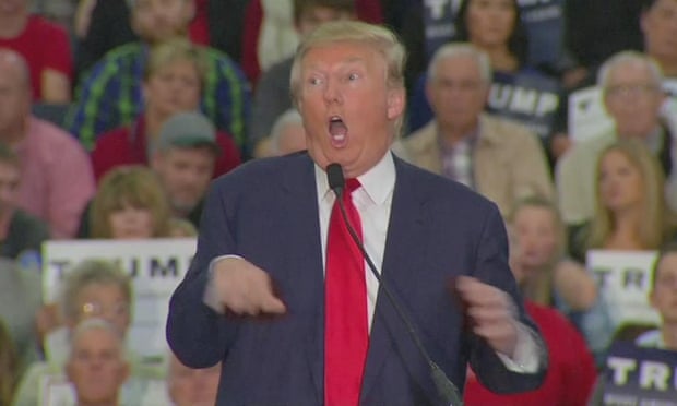 Donald Trump mocks a disabled reporter during a presidential rally in South Carolina, November 2015