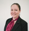 A woman in a suit jacket
