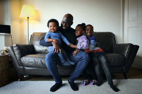 Dr Raphael Sofoluke with his three children