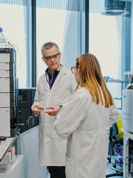 Dr Leon Barron and a team member