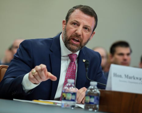 Homeland security Markwayne Mullin testifies before the House appropriations homeland security subcommittee.