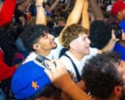 Knicks fans celebrate historic playoff win – video