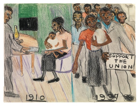 ‘She painted demonstrations and street life’: Support the Union, 1937.
