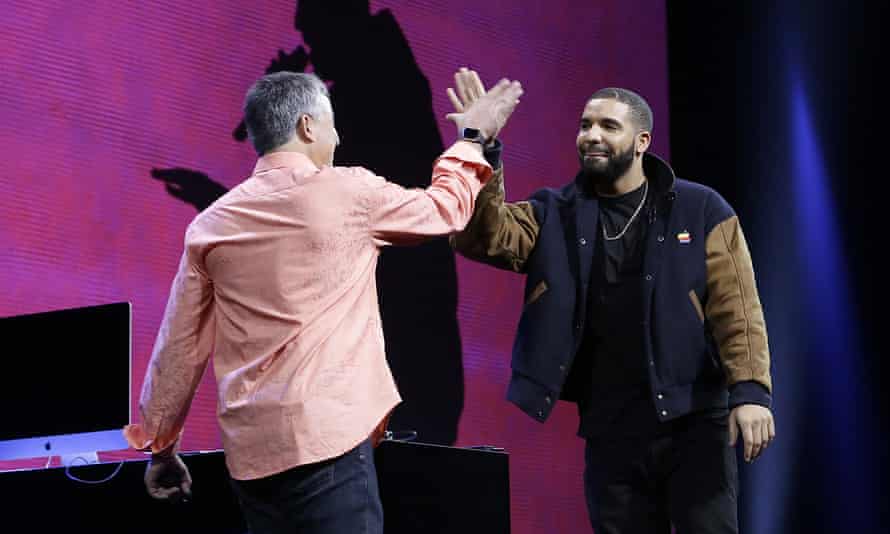 Drake appeared at the original Apple Music launch.