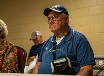 a person with a breathing machine