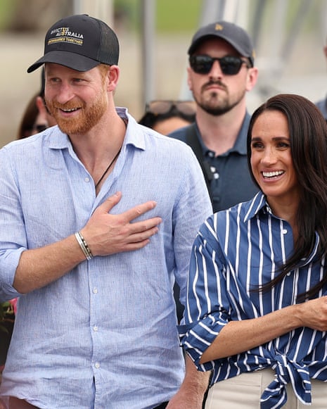 Prince Harry and Meghan, Duchess of Sussex, greet the public in Sydney
