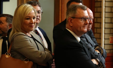 Sinn Féin’s Michelle O’Neill did not become first minister after May’s election because of the executive boycott by Jeffrey Donaldson’s DUP.