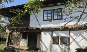 Restored and newly decorated timber frame house, Bulgaria
