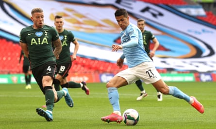 João Cancelo in action for Manchester City, for whom he has enjoyed a fine season under Pep Guardiola in the Premier League.
