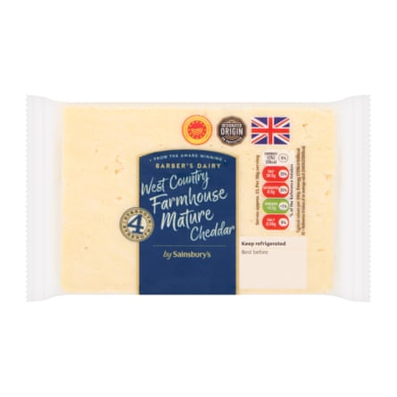 Sainsbury’s West Country Farmhouse Mature cheddar cheese 400g