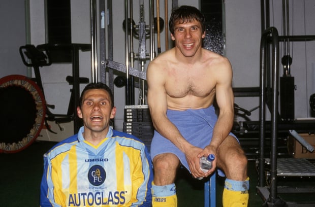 Gus Boyet και Gianfranco Zola τον Απρίλιο του 1998.
