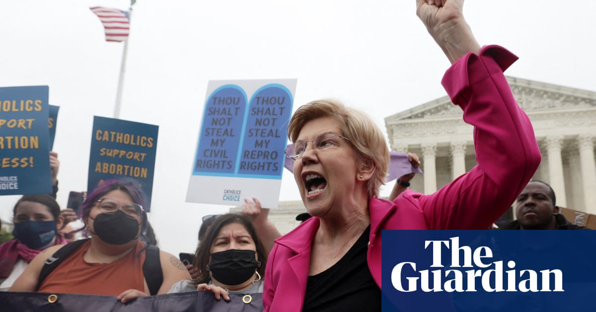 ‘I am angry!’: Elizabeth Warren lambasts supreme court after draft abortion opinion leak – video