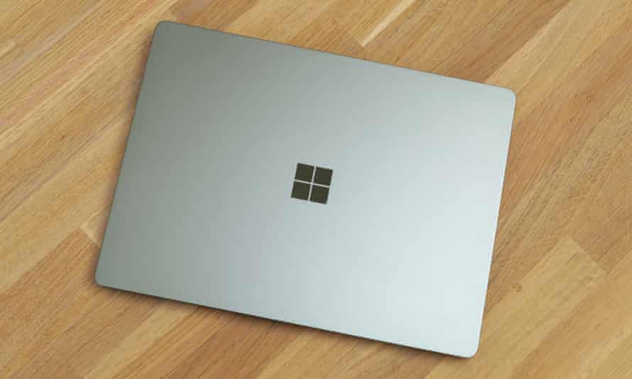 The lid of the Microsoft Surface Laptop Go 2.