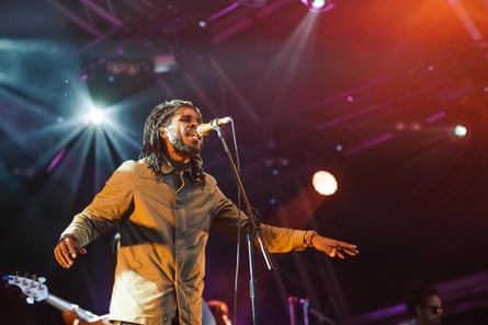 Chronixx performs on stage