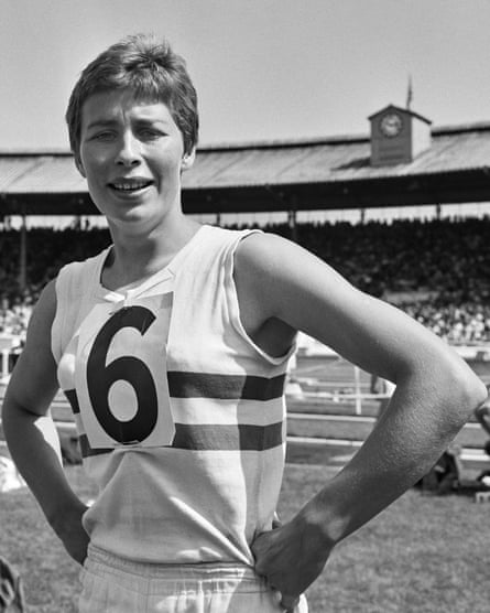Rand at an athletics meeting at White City Stadium in London, in 1964.