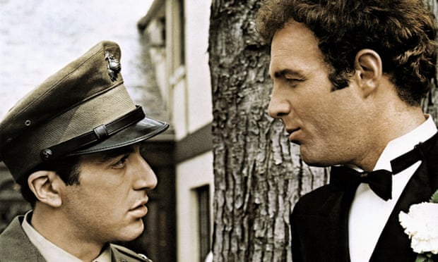 Caan, right, as Sonny Corleone in The Godfather, with Al Pacino