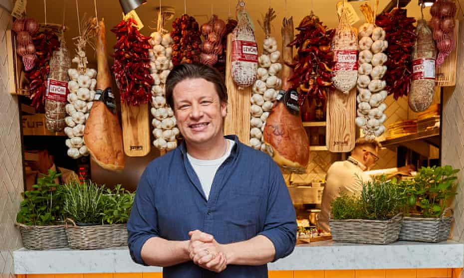 Jamie Oliver at Jamie’s Italian restaurant in Vienna, Austria, last year