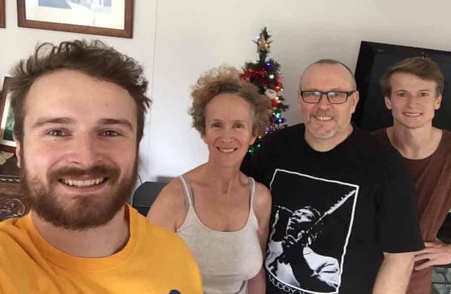 Clive Smallman και Mary Haropolo Χριστούγεννα 2018 με τους γιους τους