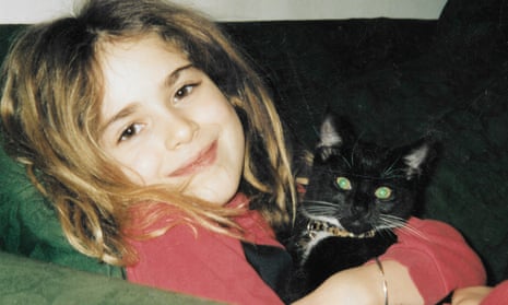 Olivia Lichtenstein's daughter Francesca and Sox the cat.