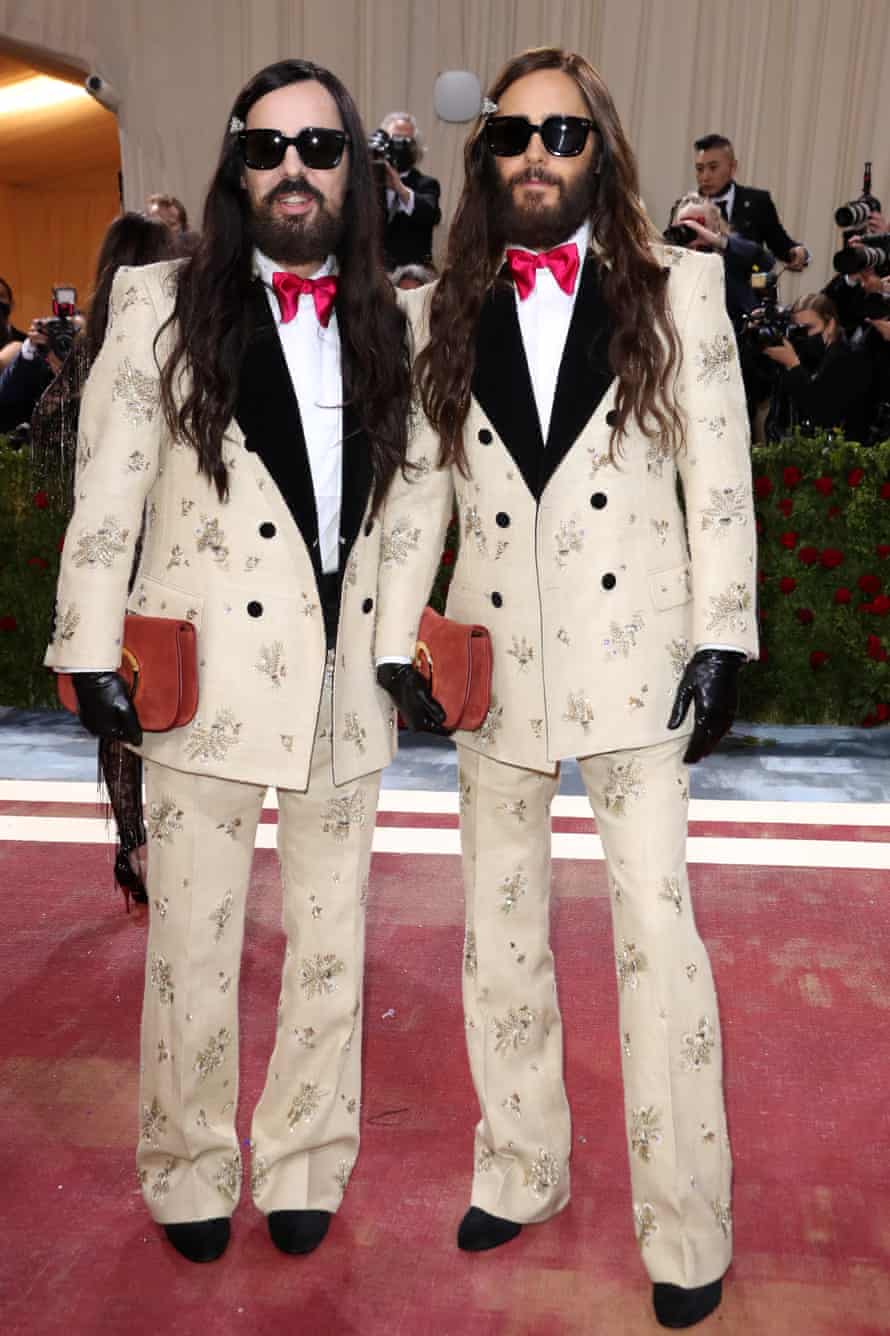 Twins … Alessandro Michele and Jared Leto.