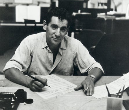 Leonard Bernstein in his New York apartment, 1947.