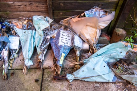 Floral tributes outside Maureen’s home