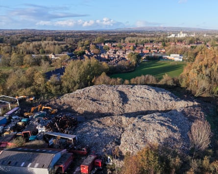 An illegal dump site in Wigan