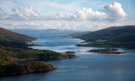 The Kyles of Bute, seen from the village of Tighnabruaich on the Cowal peninsula