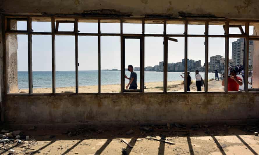 The abandoned coastal area of Varosha, Cyprus